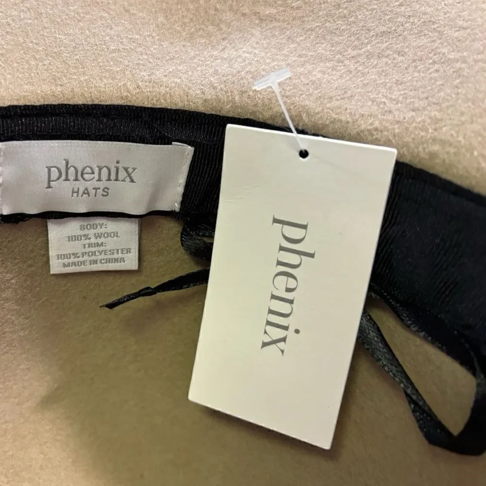 PHENIX Beige Wool Hat |O/S|